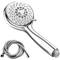Fansteck Alcachofa Ducha con 1.5 M Manquera Inoxidable- Mango Ducha Grande 7 Modos de Chorro de Agua- Telefono Ducha…